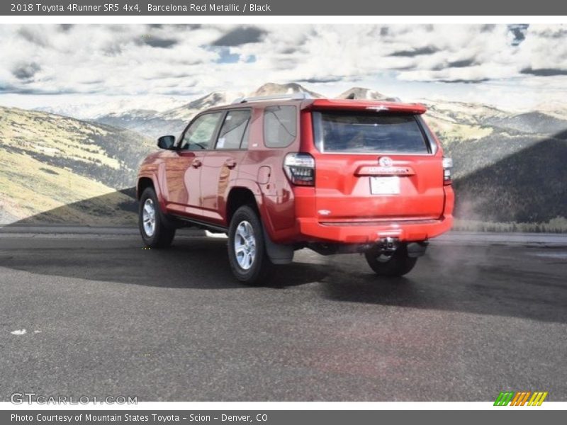 Barcelona Red Metallic / Black 2018 Toyota 4Runner SR5 4x4