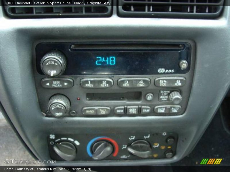 Black / Graphite Gray 2003 Chevrolet Cavalier LS Sport Coupe