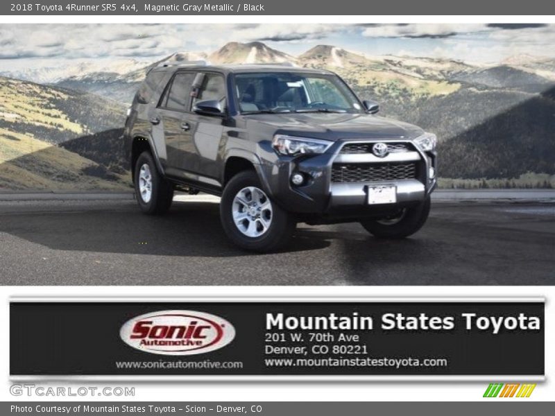 Magnetic Gray Metallic / Black 2018 Toyota 4Runner SR5 4x4