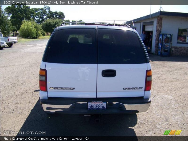 Summit White / Tan/Neutral 2003 Chevrolet Suburban 1500 LS 4x4