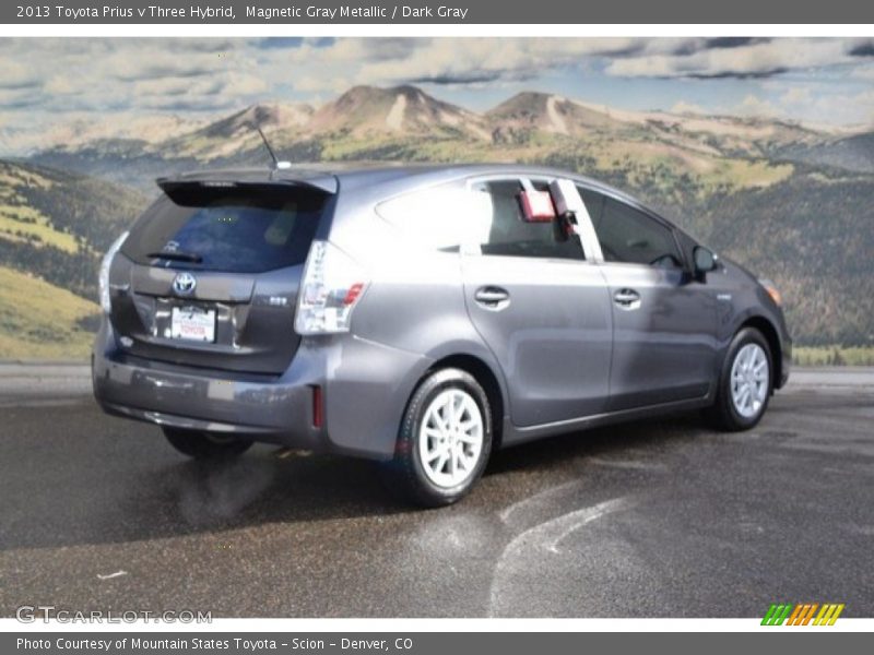 Magnetic Gray Metallic / Dark Gray 2013 Toyota Prius v Three Hybrid