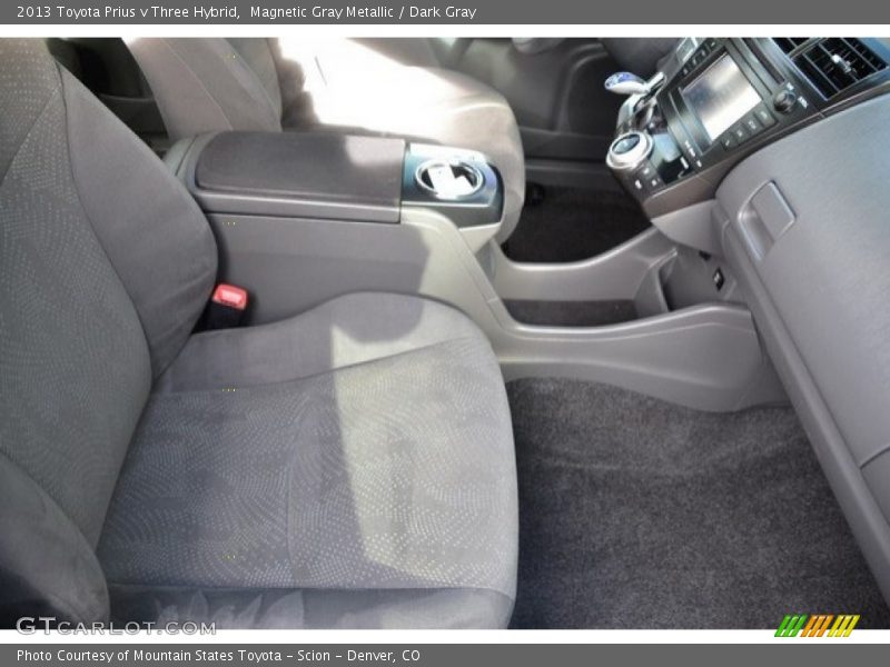 Magnetic Gray Metallic / Dark Gray 2013 Toyota Prius v Three Hybrid