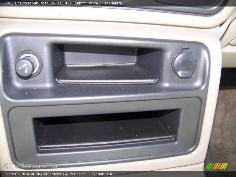 Summit White / Tan/Neutral 2003 Chevrolet Suburban 1500 LS 4x4