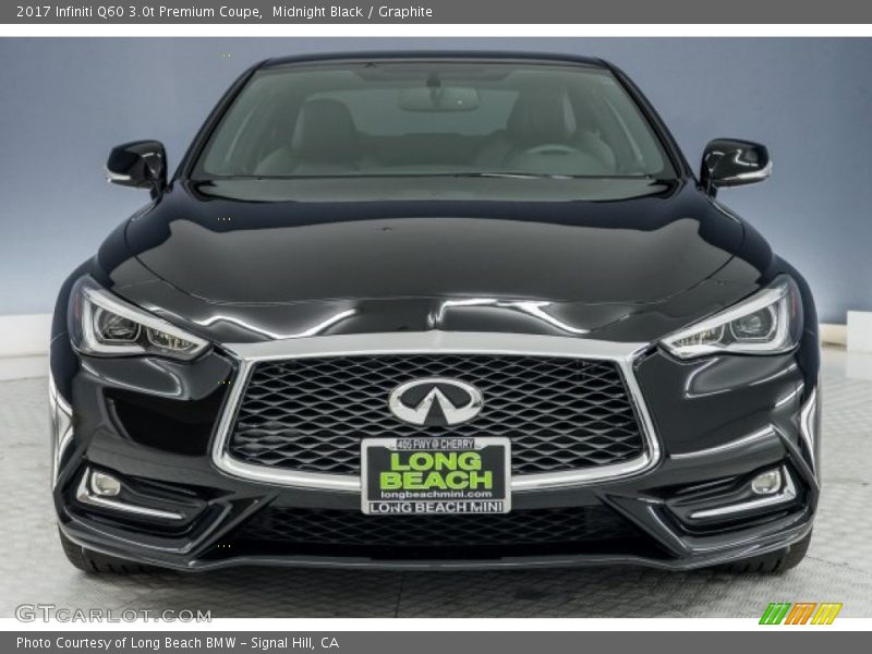Midnight Black / Graphite 2017 Infiniti Q60 3.0t Premium Coupe