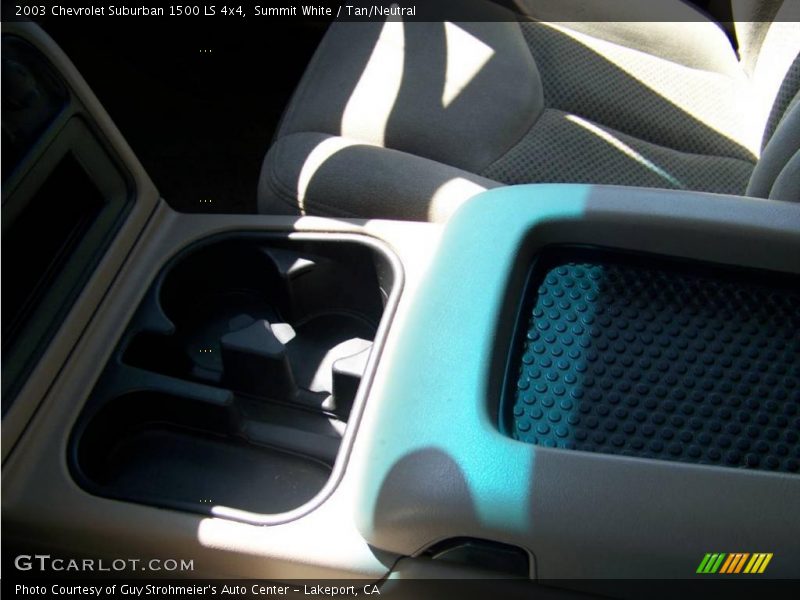 Summit White / Tan/Neutral 2003 Chevrolet Suburban 1500 LS 4x4