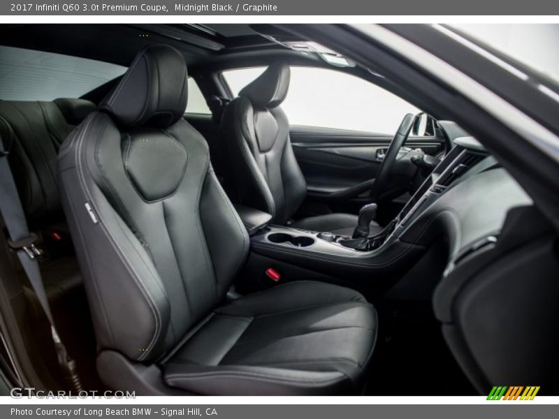 Front Seat of 2017 Q60 3.0t Premium Coupe