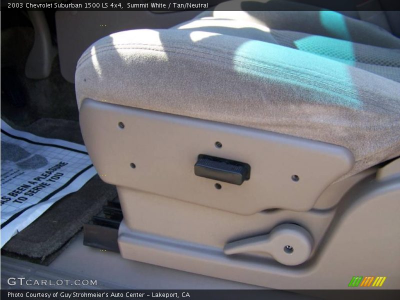 Summit White / Tan/Neutral 2003 Chevrolet Suburban 1500 LS 4x4