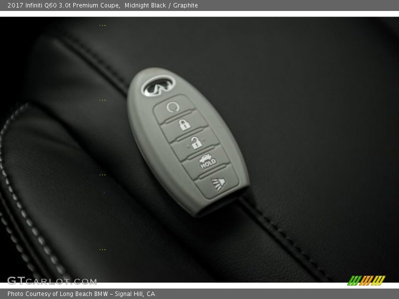 Keys of 2017 Q60 3.0t Premium Coupe