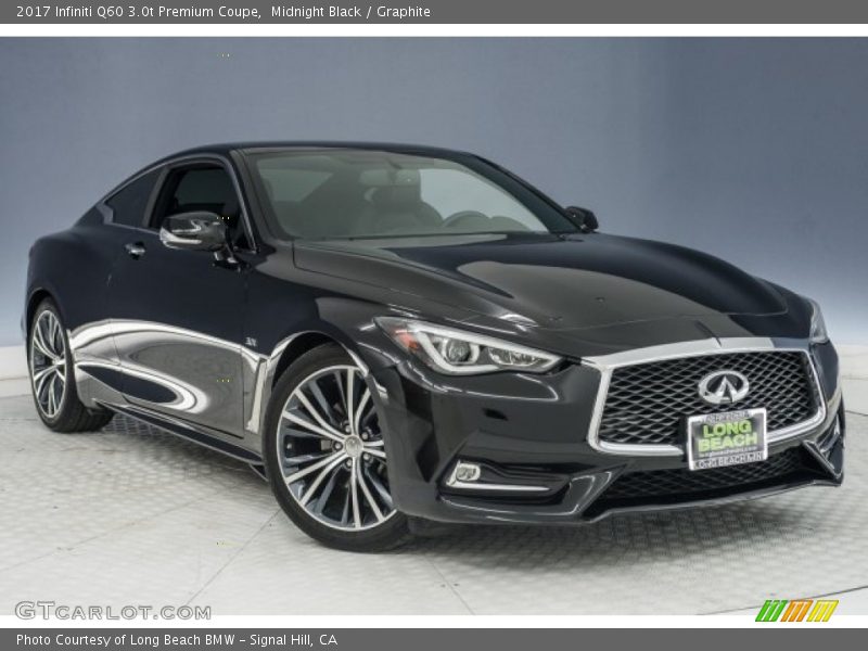 Front 3/4 View of 2017 Q60 3.0t Premium Coupe