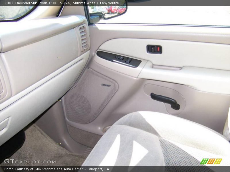 Summit White / Tan/Neutral 2003 Chevrolet Suburban 1500 LS 4x4