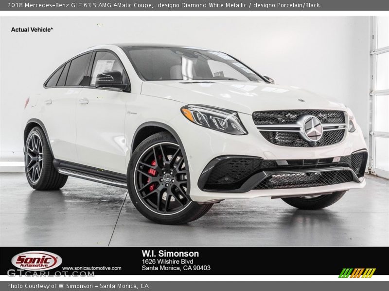 designo Diamond White Metallic / designo Porcelain/Black 2018 Mercedes-Benz GLE 63 S AMG 4Matic Coupe