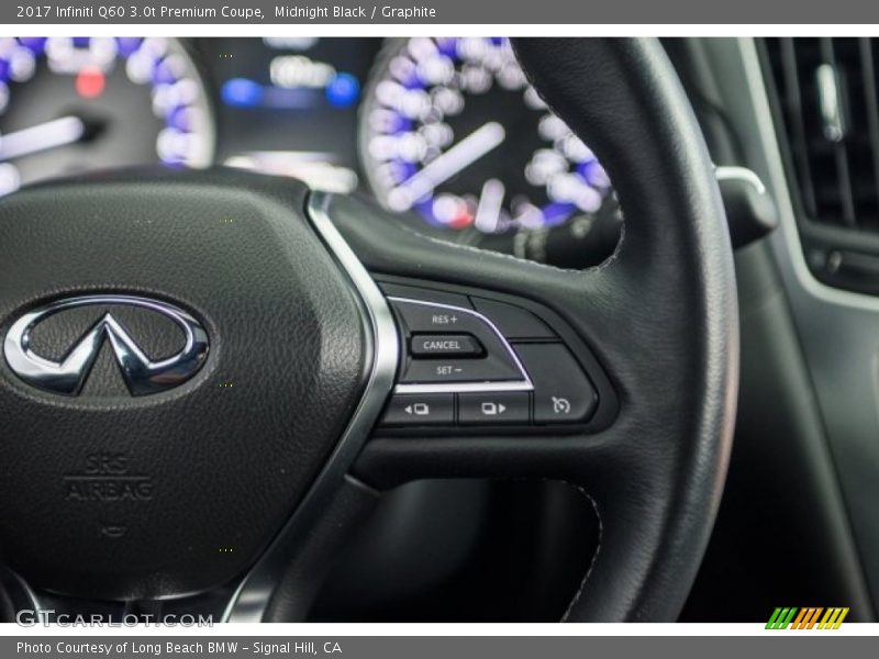 Controls of 2017 Q60 3.0t Premium Coupe