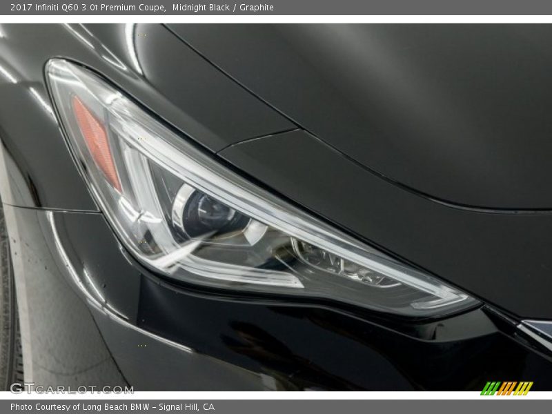 Midnight Black / Graphite 2017 Infiniti Q60 3.0t Premium Coupe