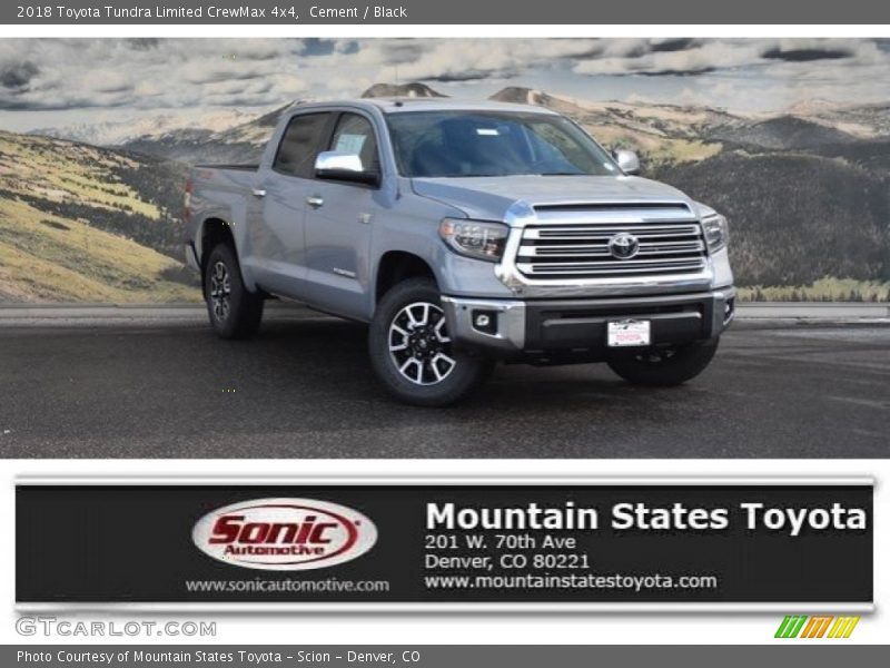Cement / Black 2018 Toyota Tundra Limited CrewMax 4x4