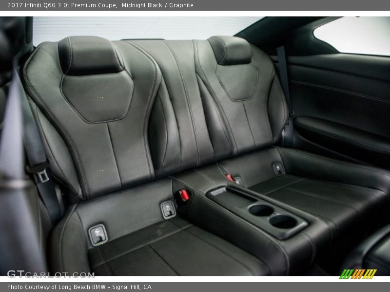 Rear Seat of 2017 Q60 3.0t Premium Coupe