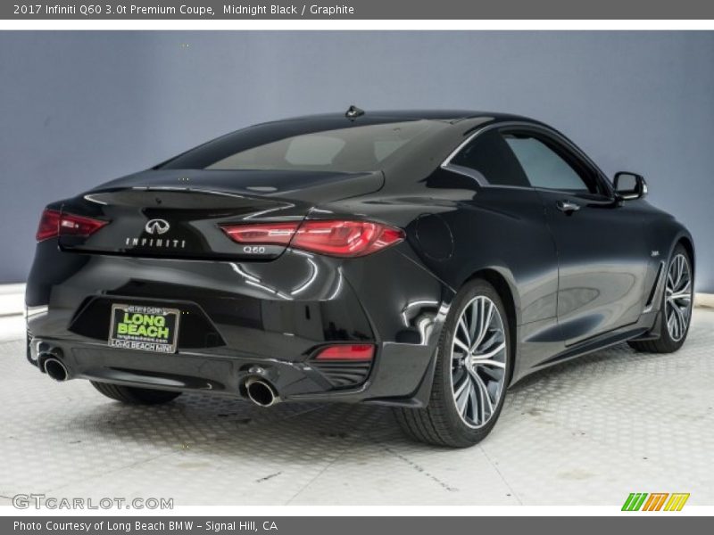 Midnight Black / Graphite 2017 Infiniti Q60 3.0t Premium Coupe