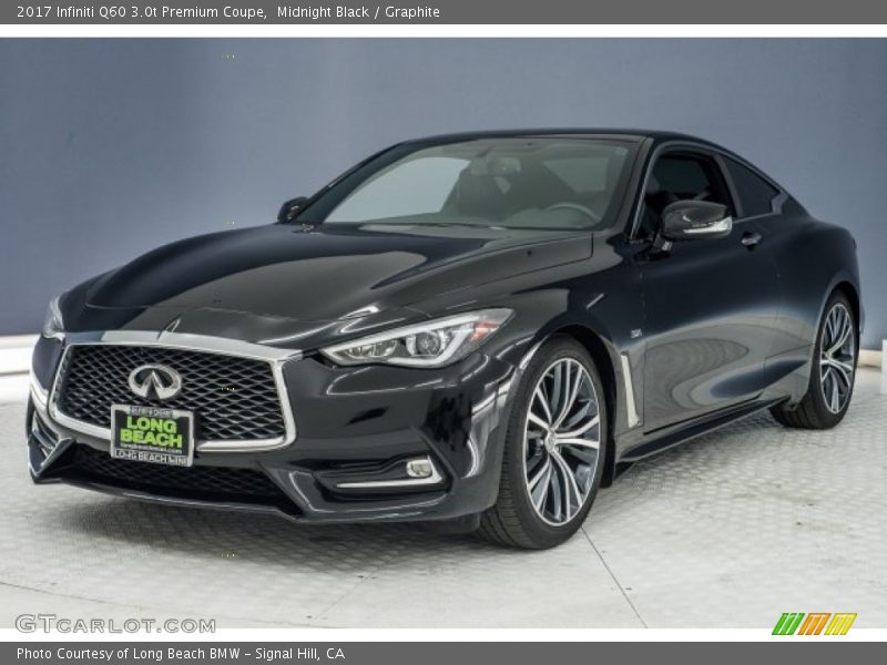 Midnight Black / Graphite 2017 Infiniti Q60 3.0t Premium Coupe