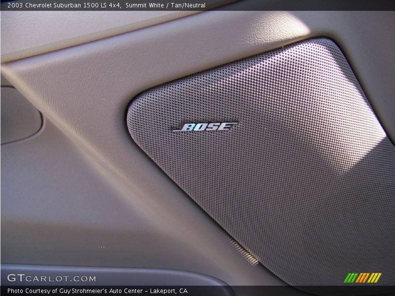 Summit White / Tan/Neutral 2003 Chevrolet Suburban 1500 LS 4x4