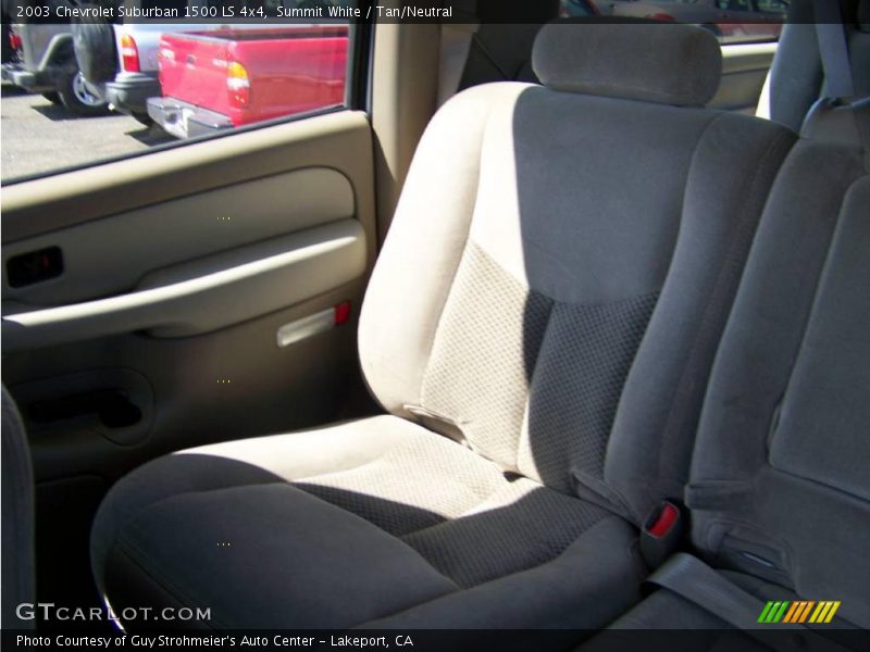 Summit White / Tan/Neutral 2003 Chevrolet Suburban 1500 LS 4x4