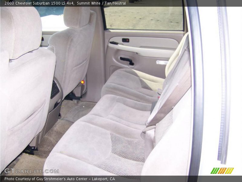 Summit White / Tan/Neutral 2003 Chevrolet Suburban 1500 LS 4x4