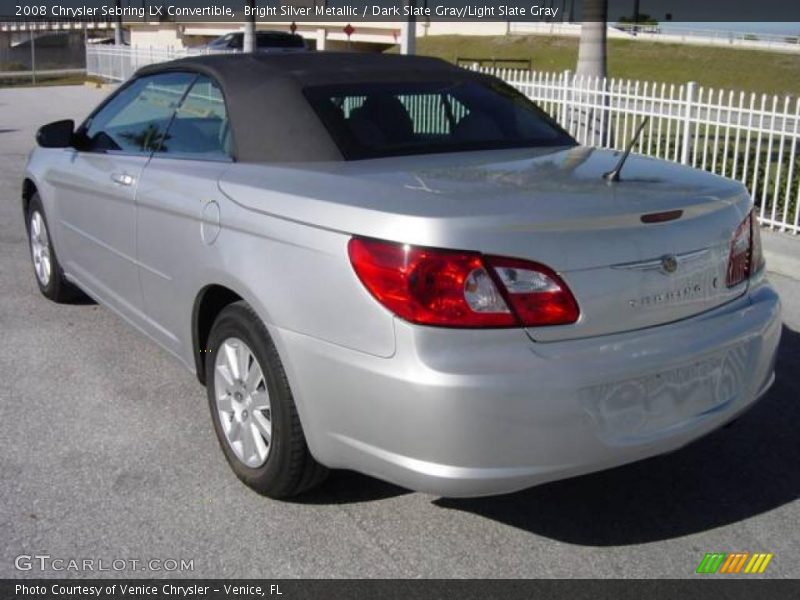 Bright Silver Metallic / Dark Slate Gray/Light Slate Gray 2008 Chrysler Sebring LX Convertible