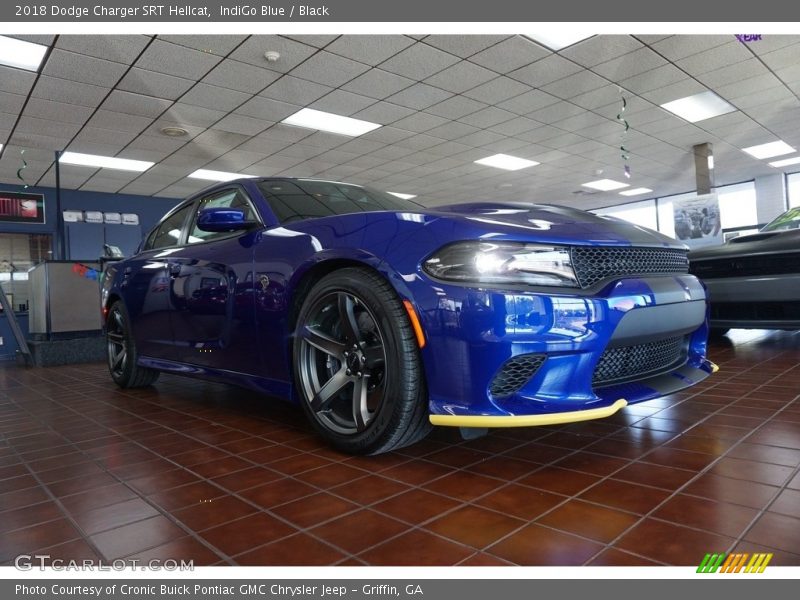 IndiGo Blue / Black 2018 Dodge Charger SRT Hellcat