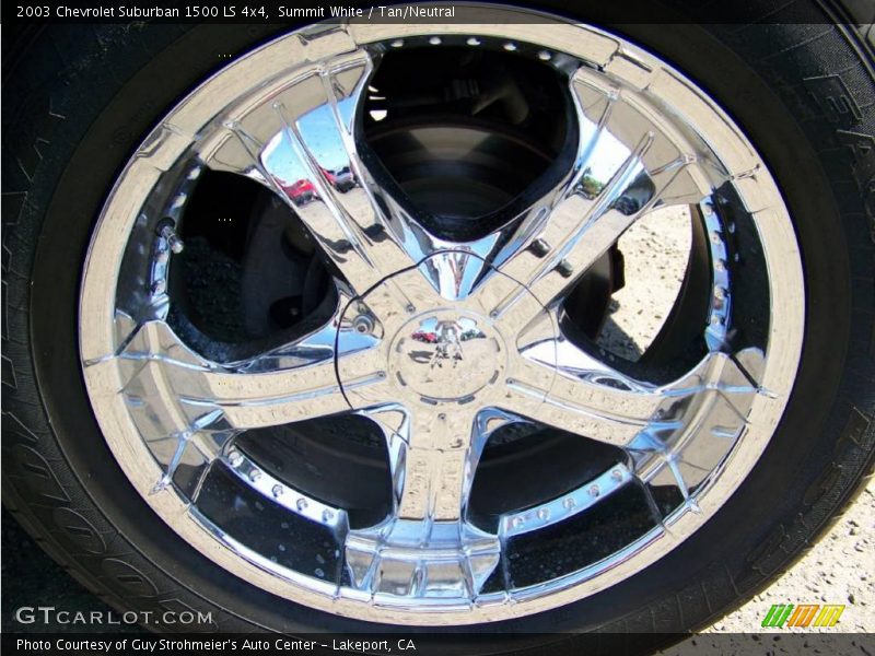 Summit White / Tan/Neutral 2003 Chevrolet Suburban 1500 LS 4x4