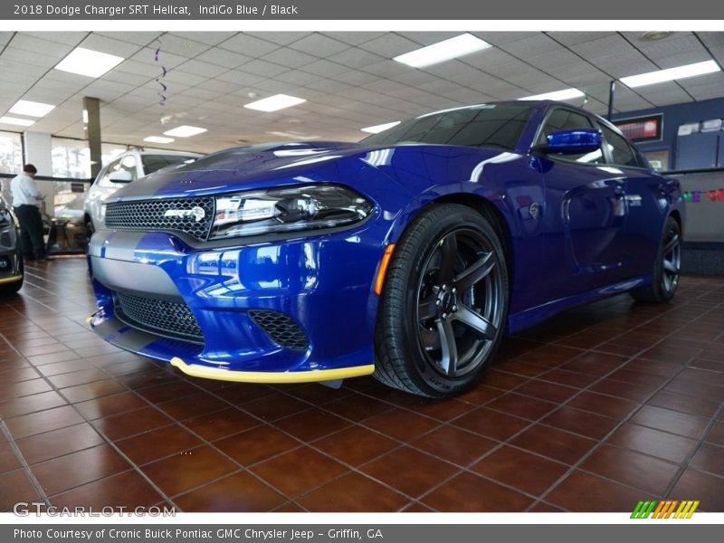 IndiGo Blue / Black 2018 Dodge Charger SRT Hellcat