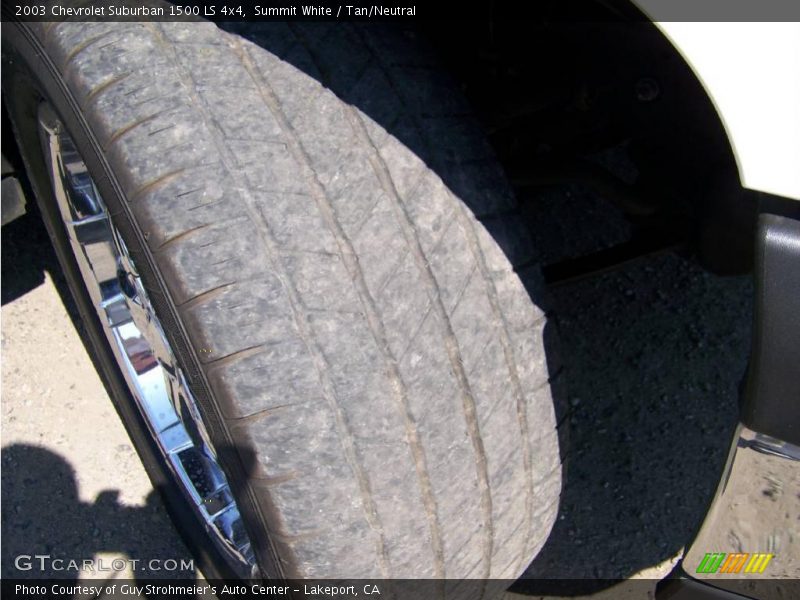Summit White / Tan/Neutral 2003 Chevrolet Suburban 1500 LS 4x4