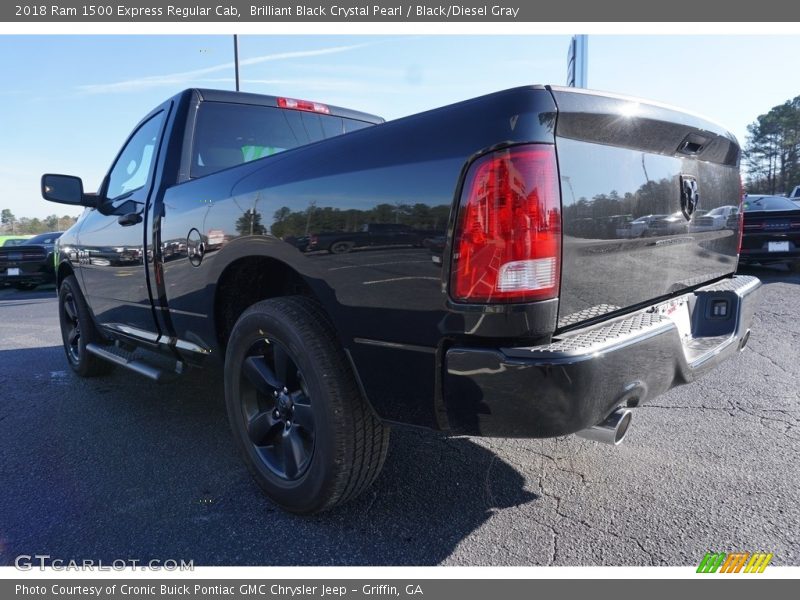 Brilliant Black Crystal Pearl / Black/Diesel Gray 2018 Ram 1500 Express Regular Cab