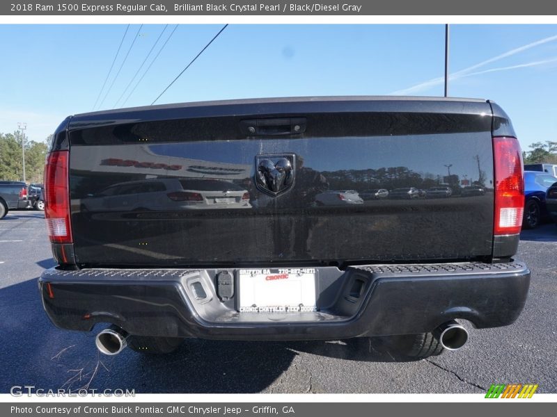 Brilliant Black Crystal Pearl / Black/Diesel Gray 2018 Ram 1500 Express Regular Cab