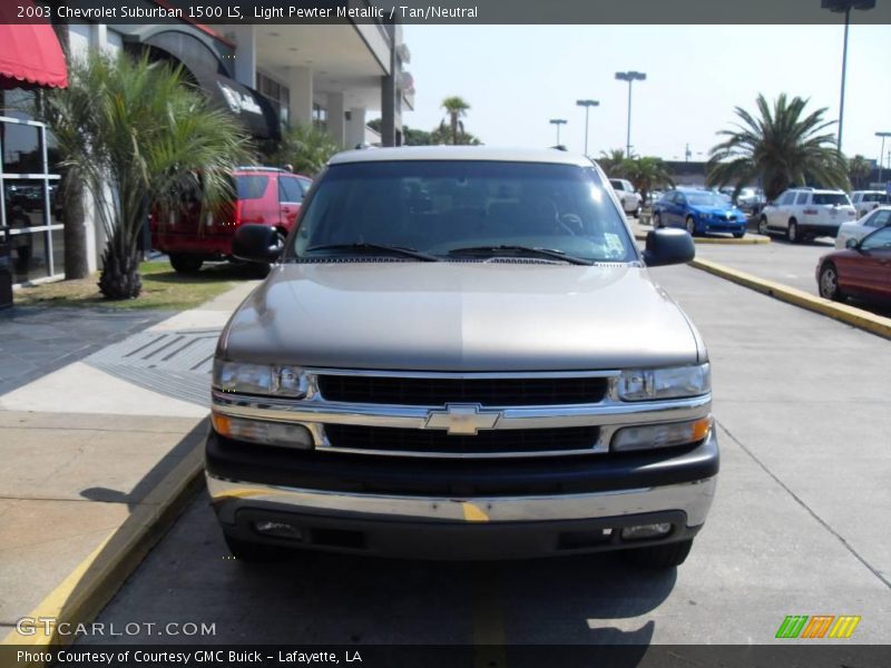 Light Pewter Metallic / Tan/Neutral 2003 Chevrolet Suburban 1500 LS