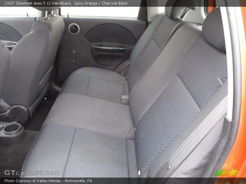 Spicy Orange / Charcoal Black 2007 Chevrolet Aveo 5 LS Hatchback