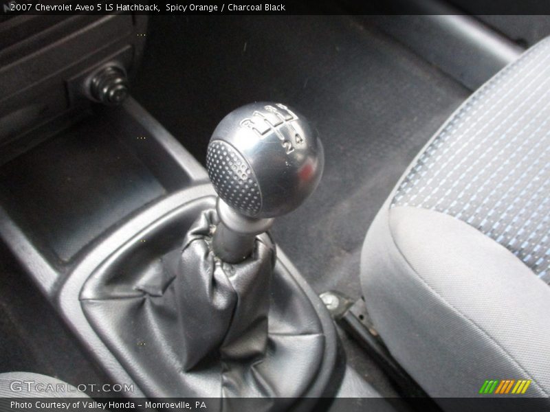 Spicy Orange / Charcoal Black 2007 Chevrolet Aveo 5 LS Hatchback