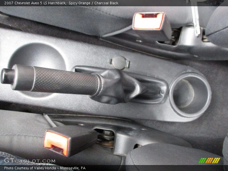 Spicy Orange / Charcoal Black 2007 Chevrolet Aveo 5 LS Hatchback