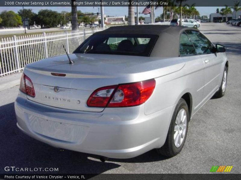 Bright Silver Metallic / Dark Slate Gray/Light Slate Gray 2008 Chrysler Sebring LX Convertible