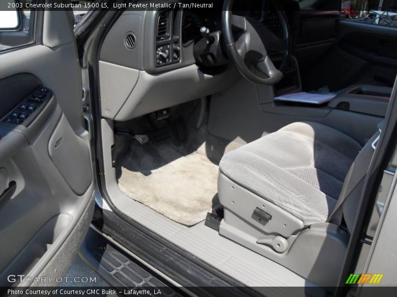 Light Pewter Metallic / Tan/Neutral 2003 Chevrolet Suburban 1500 LS