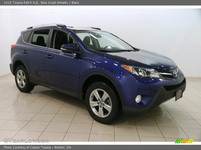 Blue Crush Metallic / Black 2015 Toyota RAV4 XLE