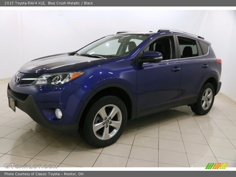 Blue Crush Metallic / Black 2015 Toyota RAV4 XLE