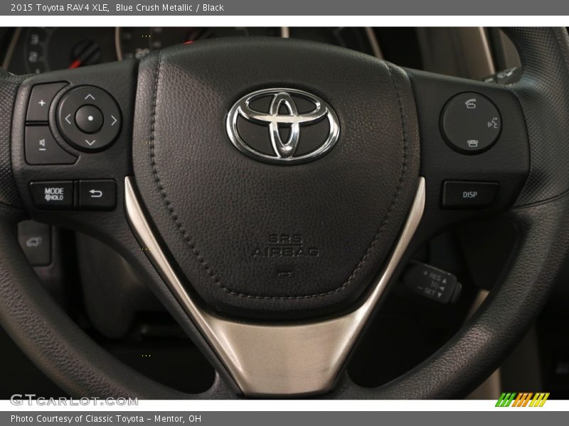 Blue Crush Metallic / Black 2015 Toyota RAV4 XLE
