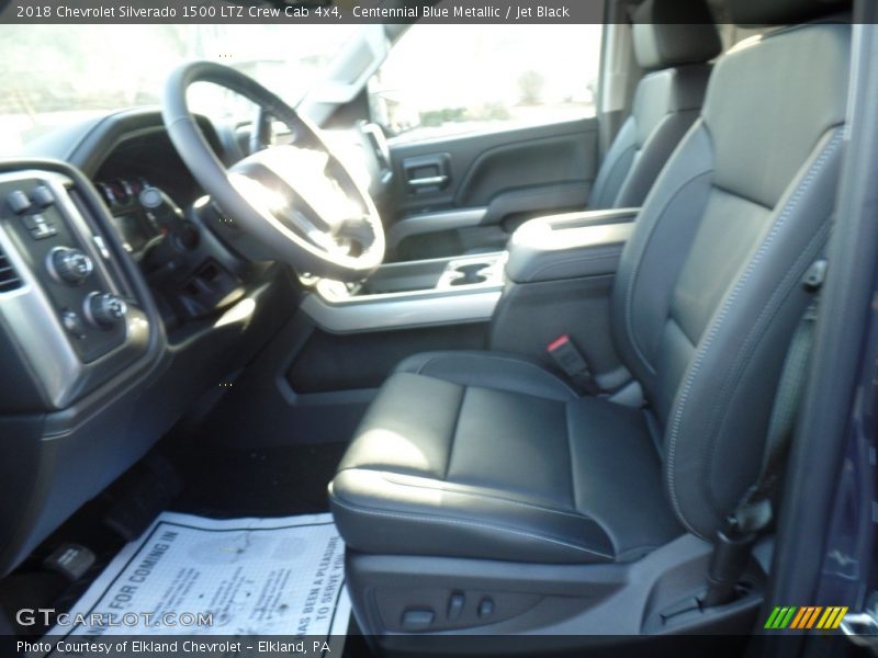 Centennial Blue Metallic / Jet Black 2018 Chevrolet Silverado 1500 LTZ Crew Cab 4x4