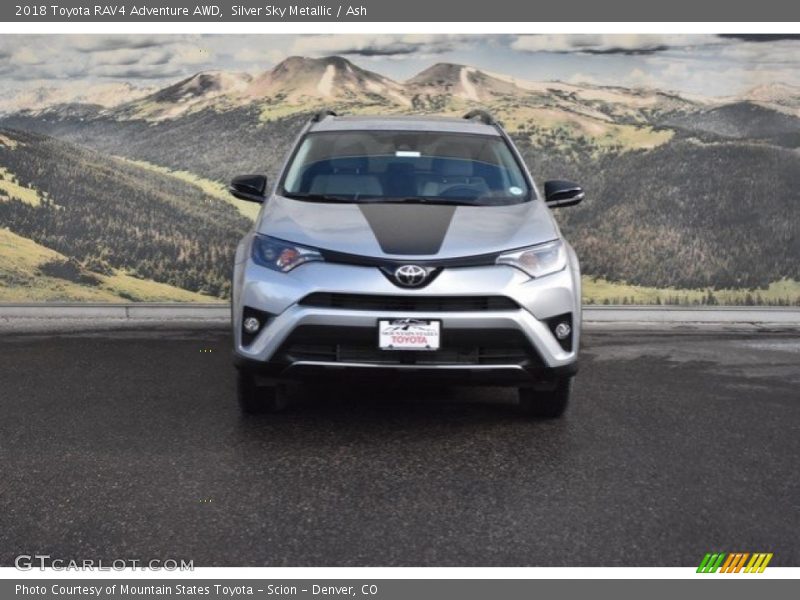 Silver Sky Metallic / Ash 2018 Toyota RAV4 Adventure AWD