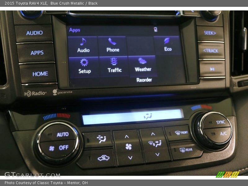 Blue Crush Metallic / Black 2015 Toyota RAV4 XLE