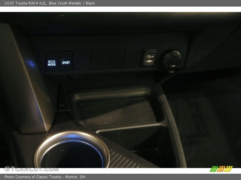 Blue Crush Metallic / Black 2015 Toyota RAV4 XLE