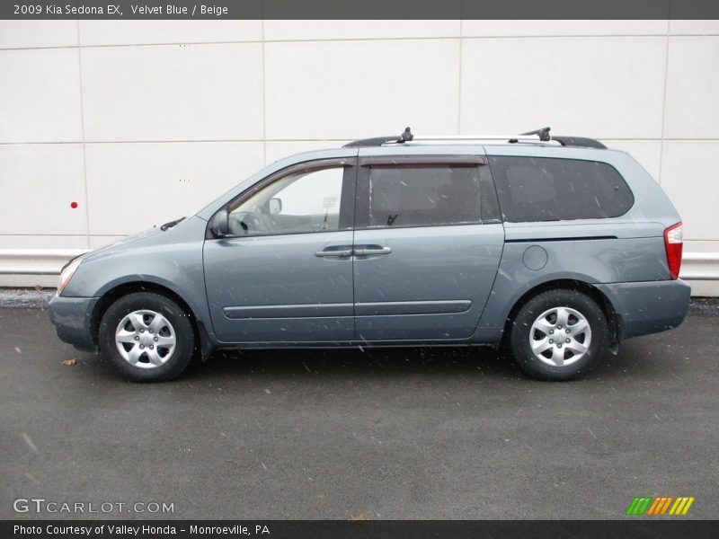 Velvet Blue / Beige 2009 Kia Sedona EX