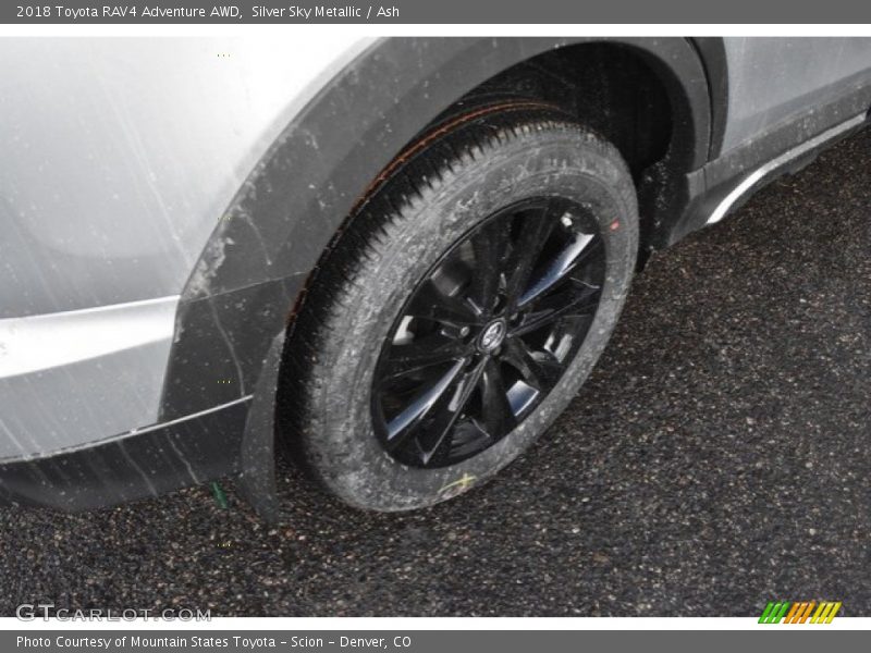 Silver Sky Metallic / Ash 2018 Toyota RAV4 Adventure AWD