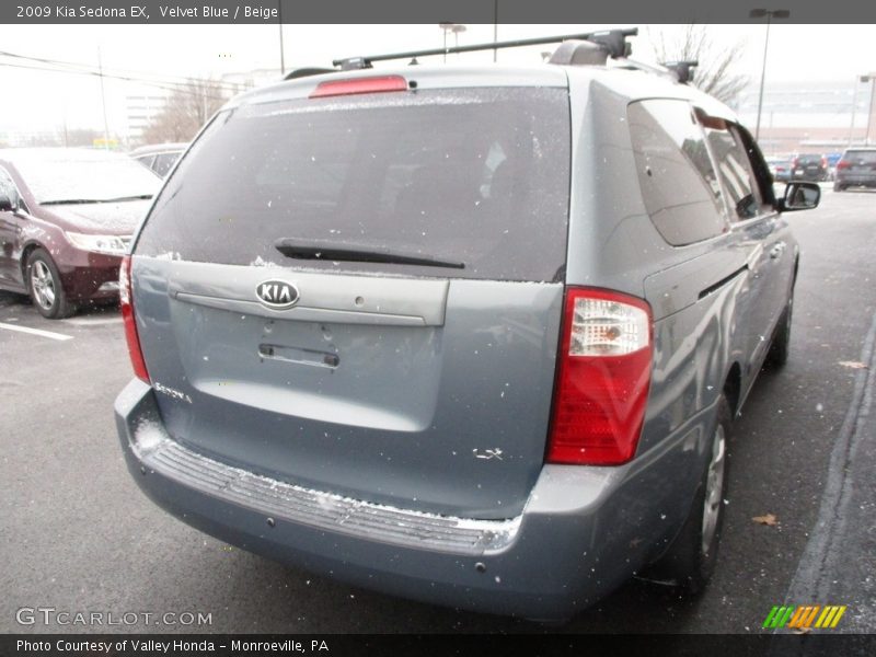 Velvet Blue / Beige 2009 Kia Sedona EX