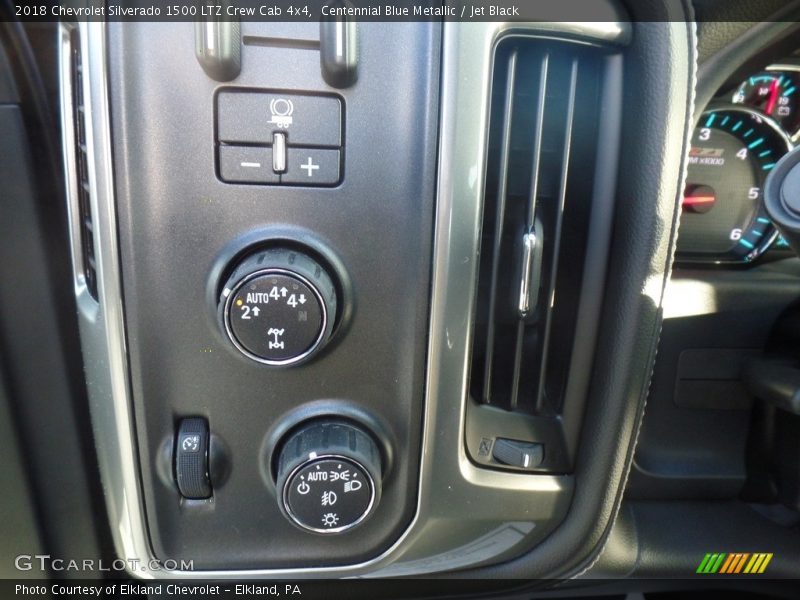Centennial Blue Metallic / Jet Black 2018 Chevrolet Silverado 1500 LTZ Crew Cab 4x4
