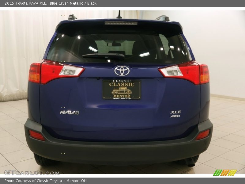 Blue Crush Metallic / Black 2015 Toyota RAV4 XLE
