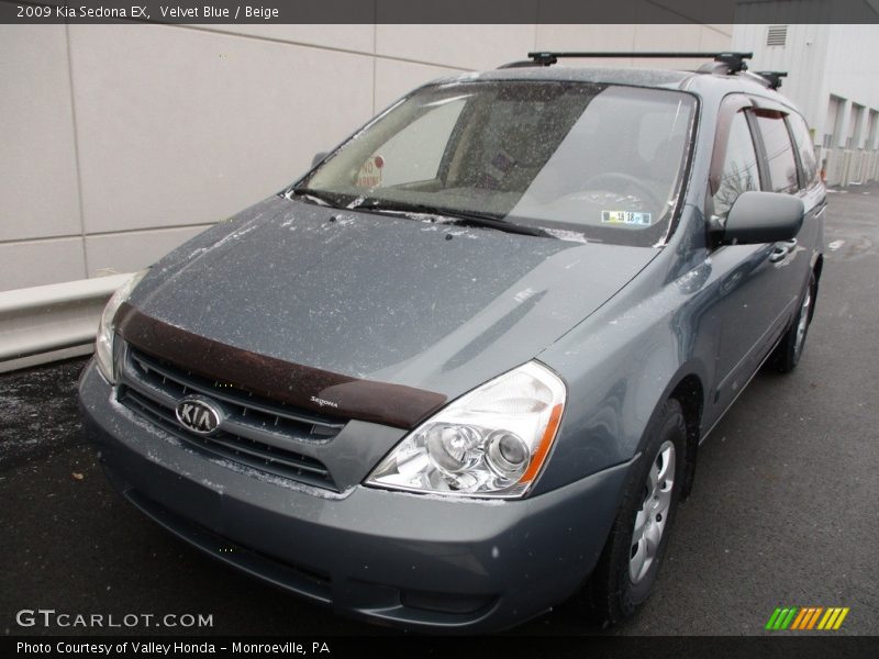 Velvet Blue / Beige 2009 Kia Sedona EX